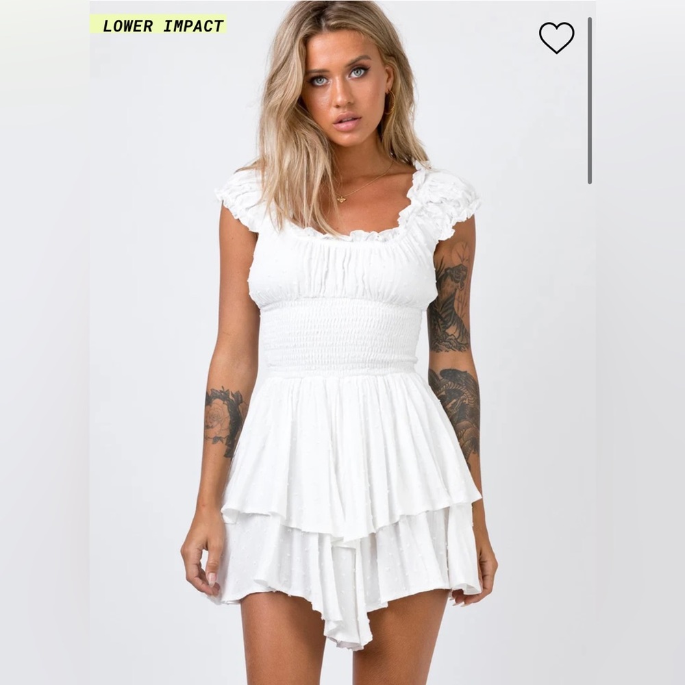 Princess Polly The Love Galore Romper White